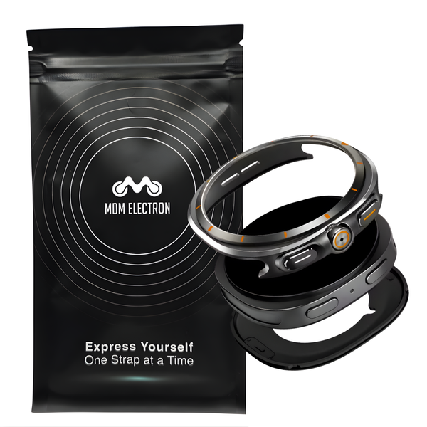 Metal Protective Case Compatible With Samsung Galaxy Watch 8 40mm-Black