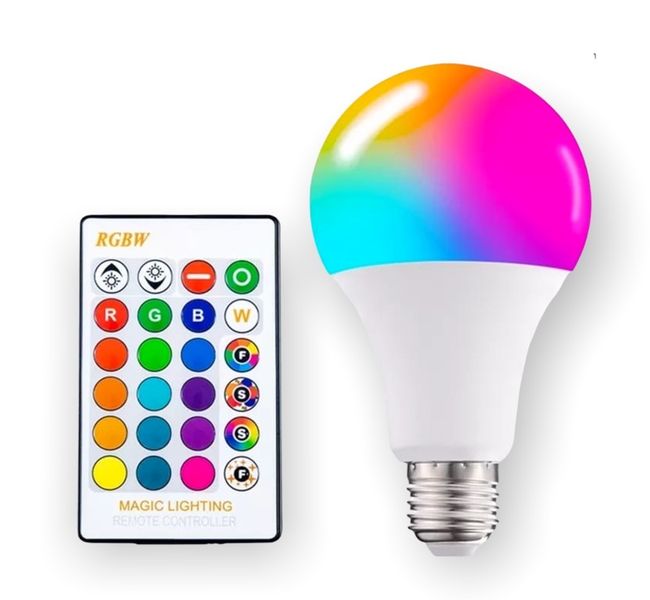 3W Led RGB Colour Changing Lamp E27 Dimmable Magic Bulb with Remote