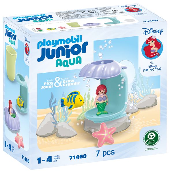 Playmobil Junior &amp; Disney - Ariel's Shell Shower Playset - 7 Piece