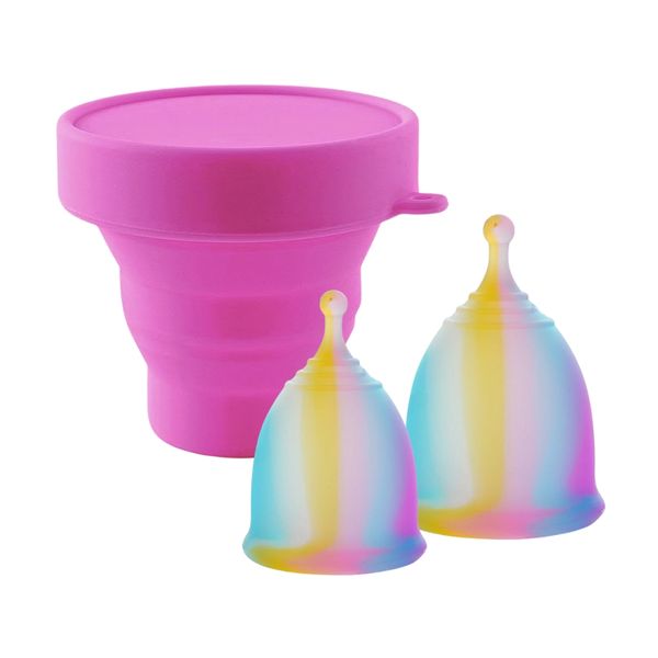 Nordik Beauty Menstrual Cup Combo - Small &amp; Large Cups + Sterilising Cup