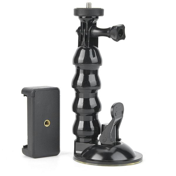 Suction Cup Camera Windscreen Mount with Flexible Compatible with Gopro