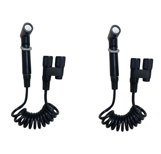 2 Pack-Toilet Companion Spray Gun High-Pressure Flushing Bi-bath Spray Set