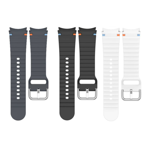Silicone Sport Band Compatible With Samsung Galaxy Watch 7 6 5 4, Soft &amp; No-Gap Design
