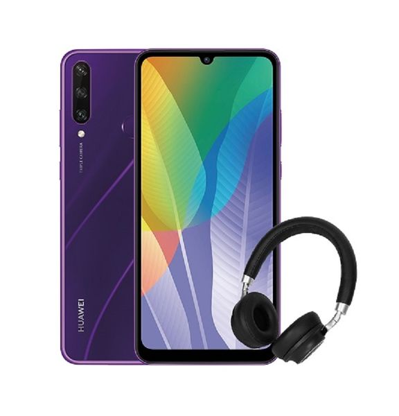 Huawei Y6p 64GB Dual Sim - Phantom Purple Bundle