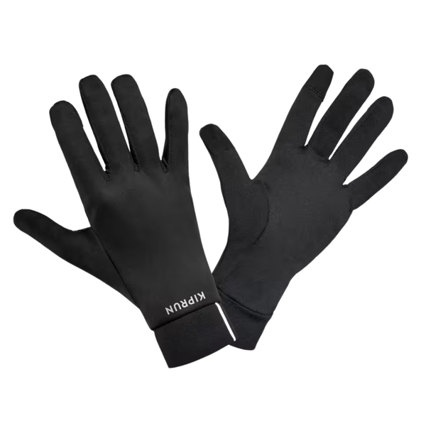 Kiprun Adult Touchscreen Running Gloves - Warm+ 500 V2 - Black