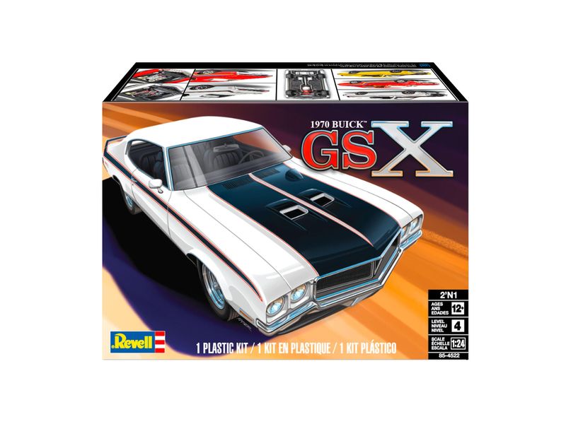 Revell 1/24 1970 Buick GSX 2N1 Car Plastic Model Kit
