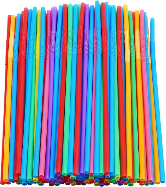 Artistic Straws Jumbo Reusable Straws Milkshake Colourful 100 pieces