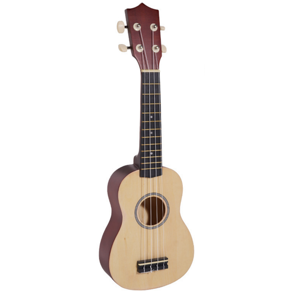 Solid Wood Concert Ukulele Starter Kit with Bag Tuner for Beginners gift