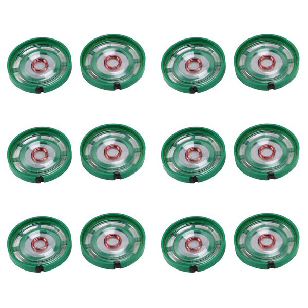 12 Pcs 1/4W 0 25W 8Ohm 27Mm Round External Magnet Speaker Speaker