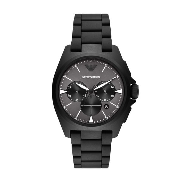 Armani Mens Black Stainless Steel Watch - AR11412