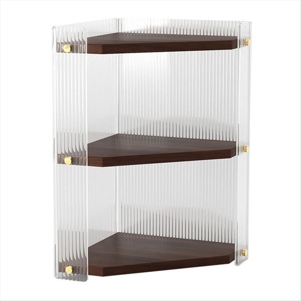 3 Tier Corner Bathroom Counter Organizer And Storage Wooden