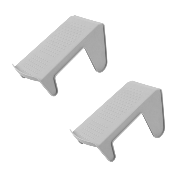 Set Of 2 Minimalist Shoe Storage Organizers, Grey
