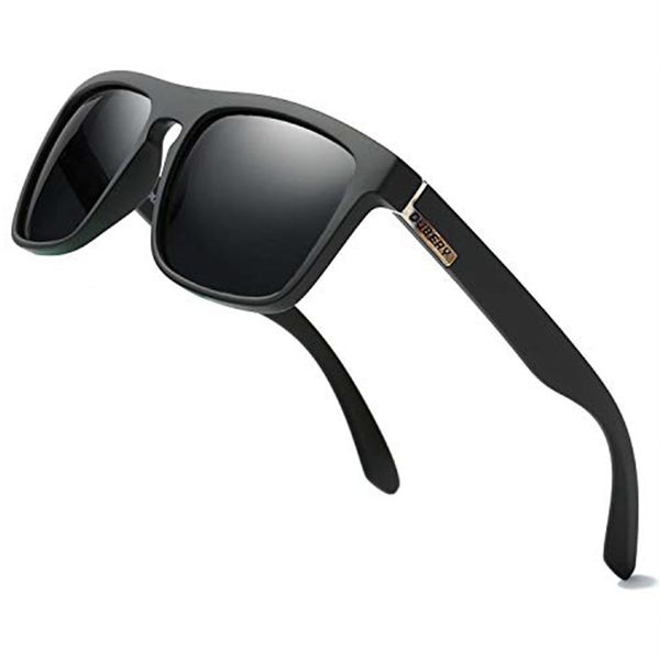 Dubery High Quality Men's Lifestyle Polarized Sunglasses - Matt Black