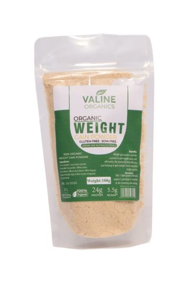 Valine Organic 100% Weight Gain Powder