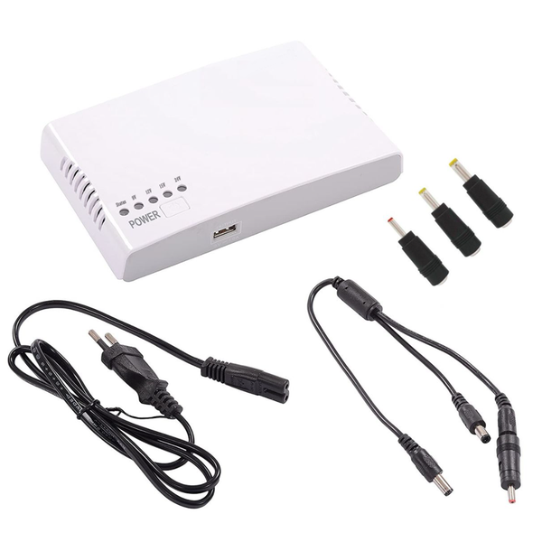 WIFI Router Backup Power - DC Mini UPS And Long AC and DC Cable
