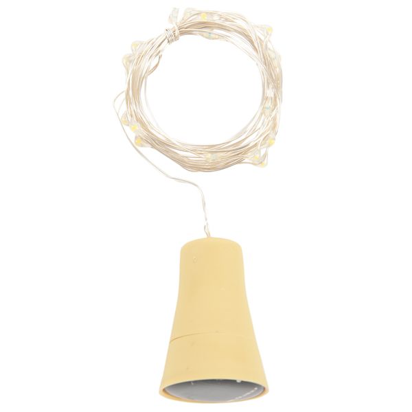 1PCS Solar 2M LED Cork Shaped 20 LED Night Fairy String Light Kork Solarbe