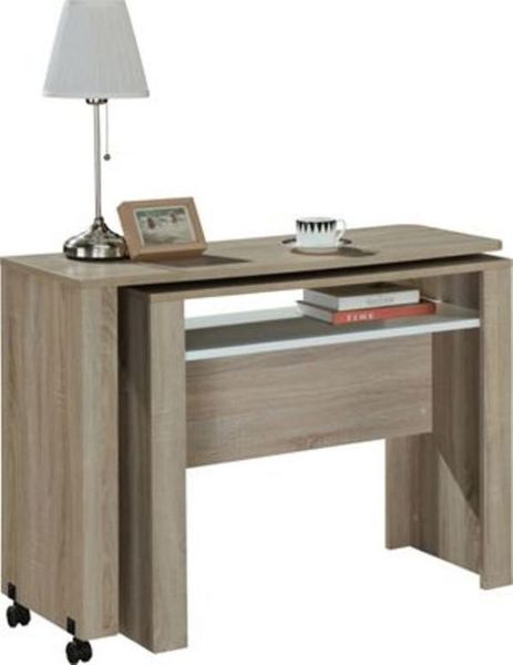 LINX Nevada Work Desk - Sonoma Oak and White