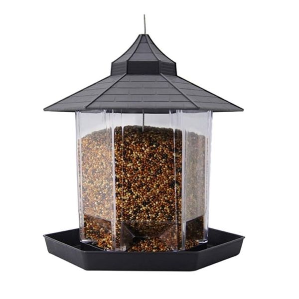 Pet Bird Feeder Hexagon Panorama Shaped
