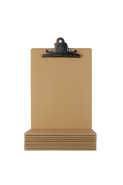 A4 Wooden Folder Clipboards-12 x Clip Boards