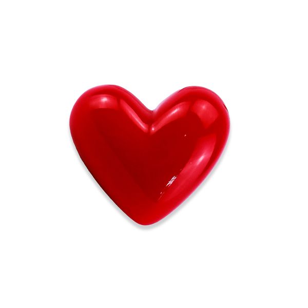 Heart Knob - Red - Home Decor - 4.5cm x 4.5cm x 3cm