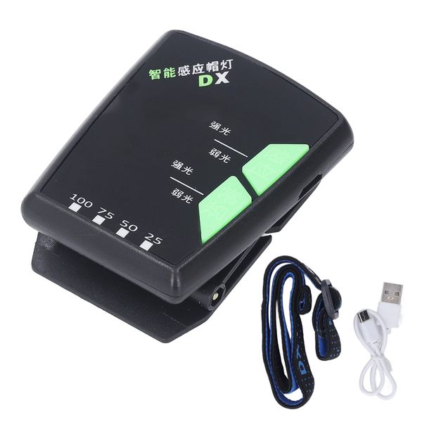 Smart Induction Led Clip On Cap Light Usb Rechargeable Headlamp Hat