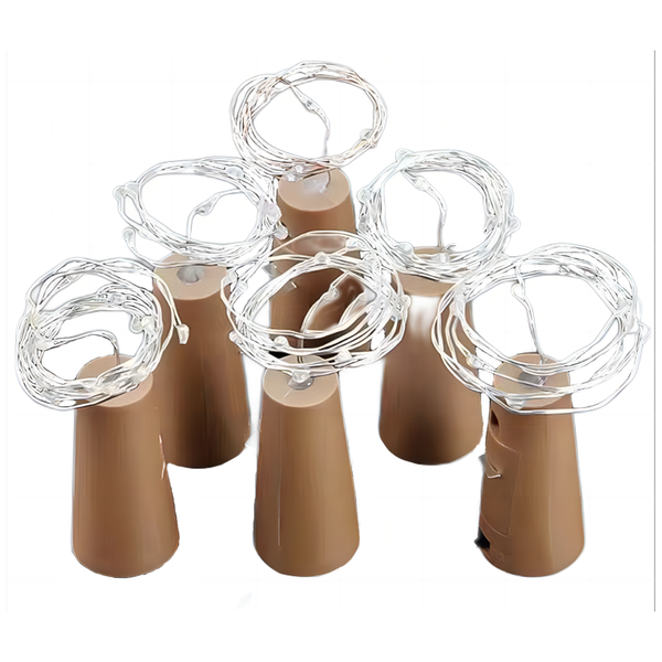 AICOM Bottle Cork LED Fairy String Lights for Decorations(6 Pack)