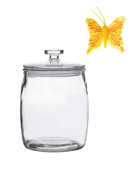 Classic Candy Storage Jar with a Butterfly Craft