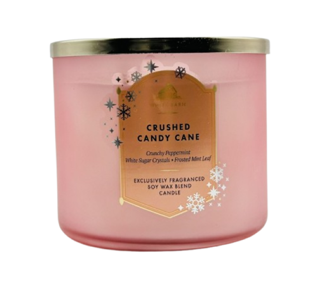 Bath &amp; Body Works Crashed Candy Cane 3-Wick Scented Candle - 411g