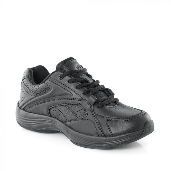 Green Cross - Women Black Leather Running