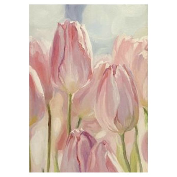 Pink Tulips Painting - A1 Poster