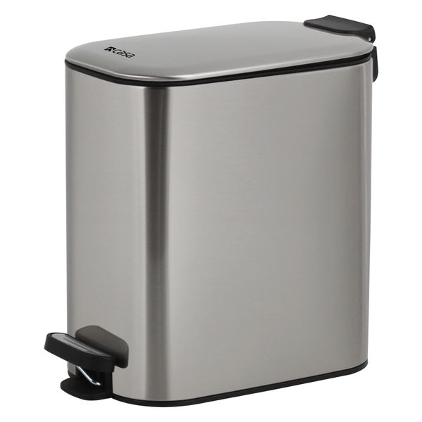 CASA 6L Steel Pedal Bin | Slimline Rectangle | Portofino
