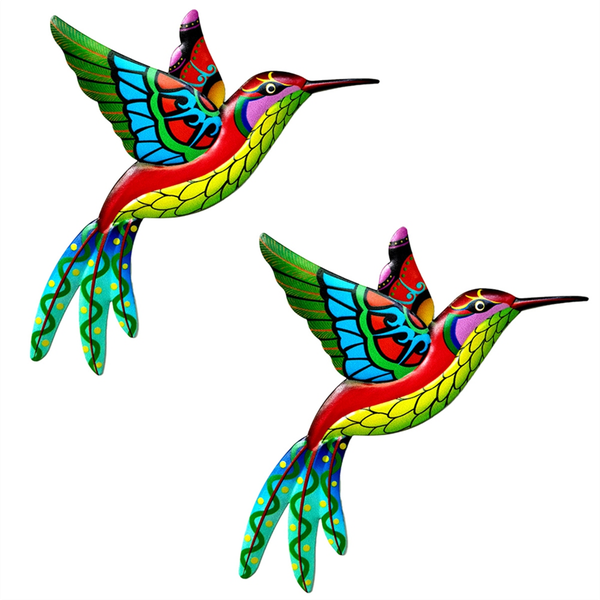 Yellow Outdoor Metal Wall Decor - 3D Metal Bird Wall Decor