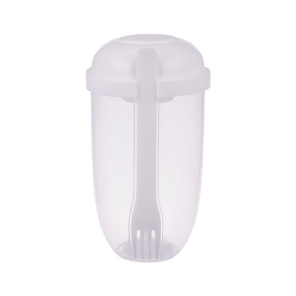400ml Salad Cup Portable Oats Container With Fork