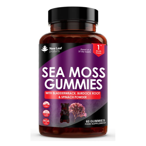 Sea Moss Gummy with Bladderwrack, Burdock Root and Spinach Powder