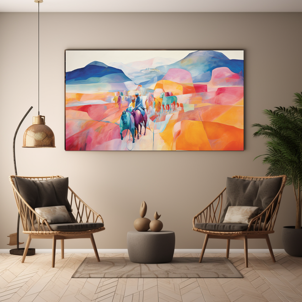 Canvas Wall Art - Cartography of Colour - BK0254