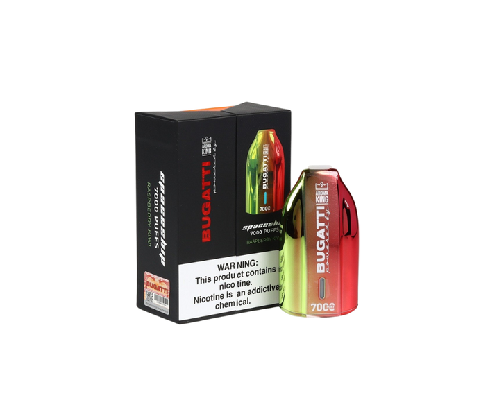 Bugatti Spaceship Disposable Vape 7000 Puff 15ml 5% - Raspberry Kiwi