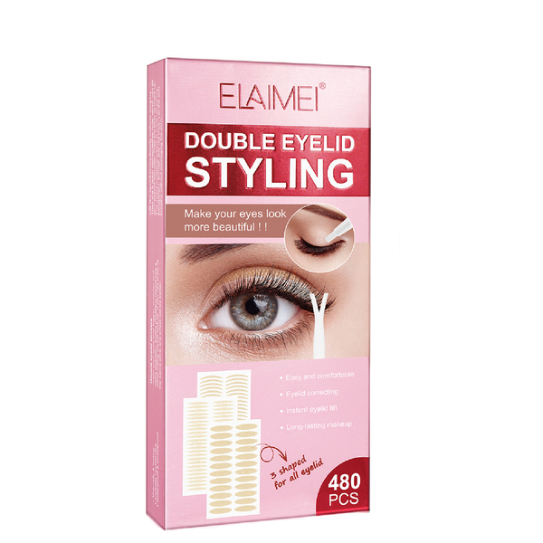 Elaimei Invisible Double Eyelid Lifter Strips Tape Sticker-Waterproof 480-Piece