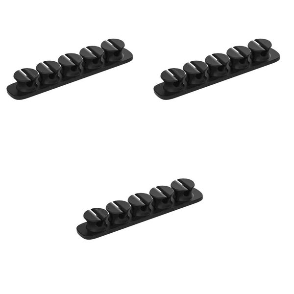 Astrum CO110 Cable Organizer Clips - 5 Bays, 4 Storage Compartments- 3pc