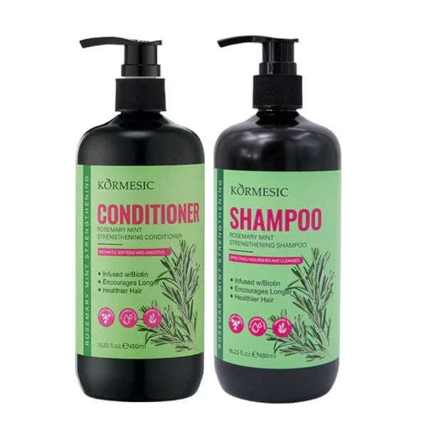 Kormesic Rosemary Mint Shampoo and Conditioner Set