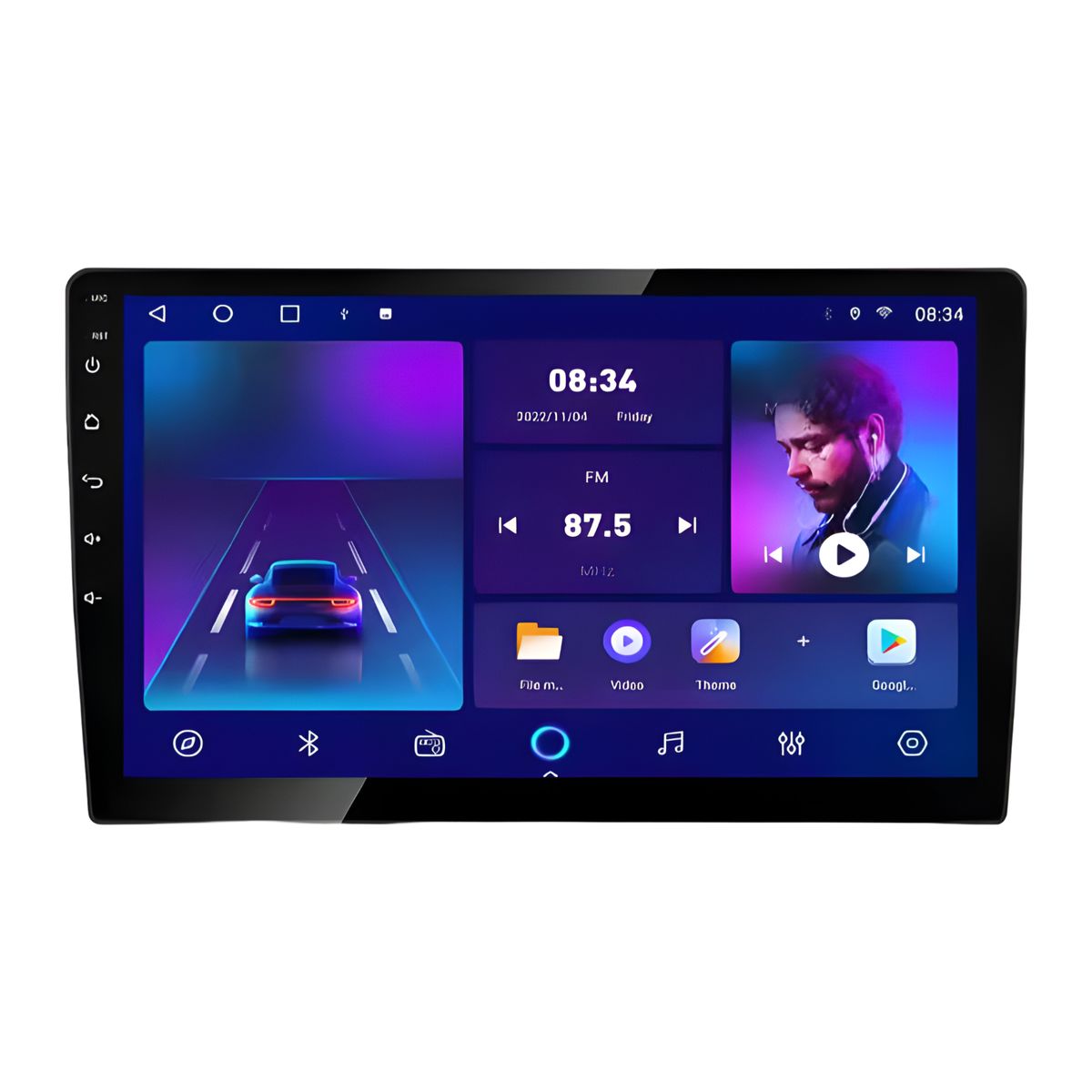 9 inch Universal Android Car Stereo Player Touch Screen Rearview Camera