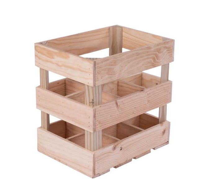 Wooden Wine Crate -6 Bottles
