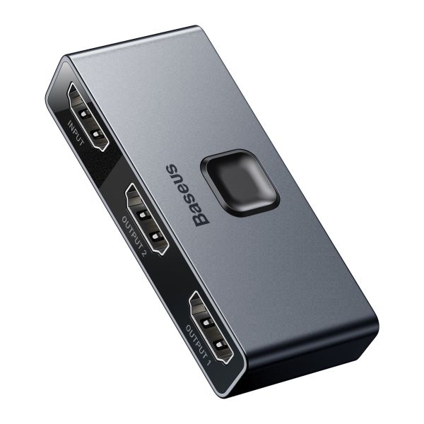 Baseus Matrix Two-Way HDMI Switch (2-in-1 or 1-in-2) - Space Gray