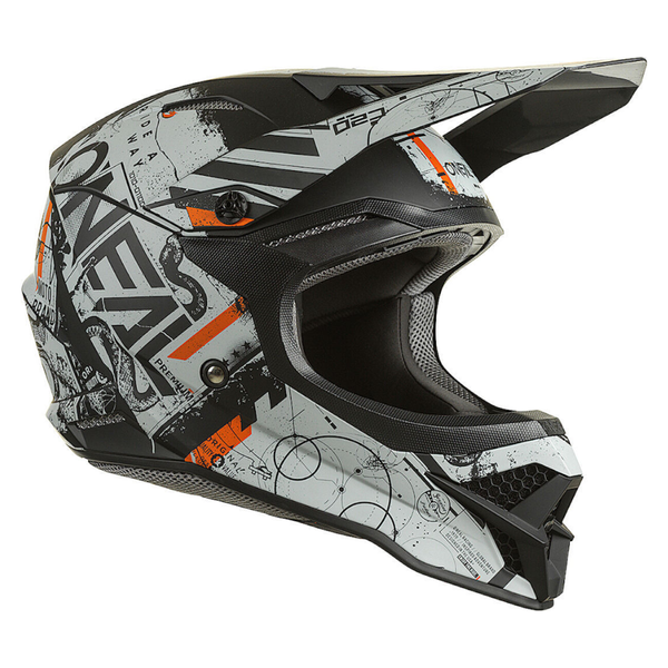 O'Neal 3S Black/ White/ Red V22 Scarz Helmet