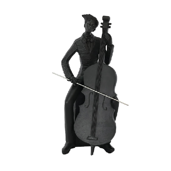 Mento Black Band Member Sculpture