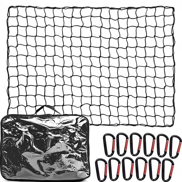 Car Universal Storage Elastic Luggage Cargo Net with Hooks-180x120cm