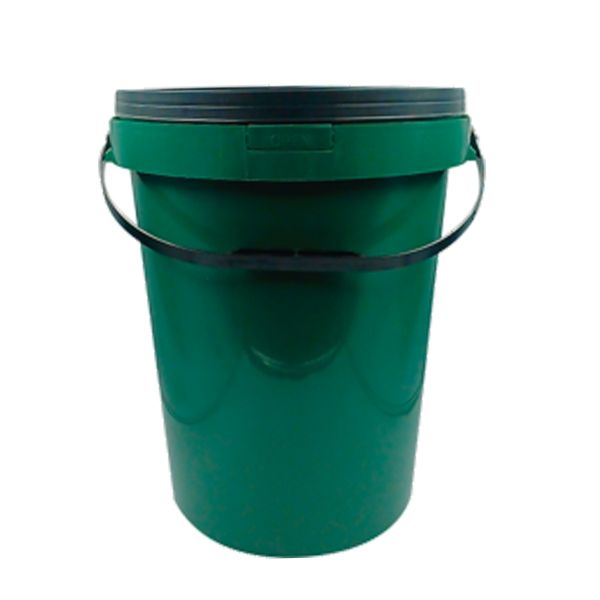 Heavy Duty Bucket with Lid &amp; Handle - 20 Litre - Green