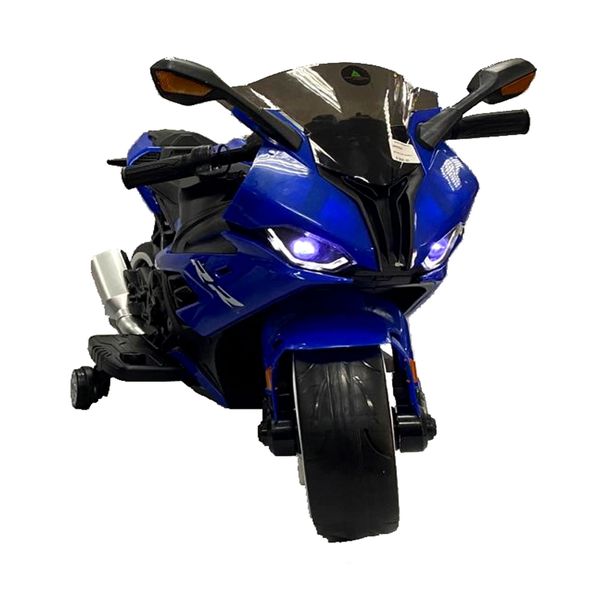 3 Wheeler Kids Electric Ride On Battery Powered Superbike - Blue