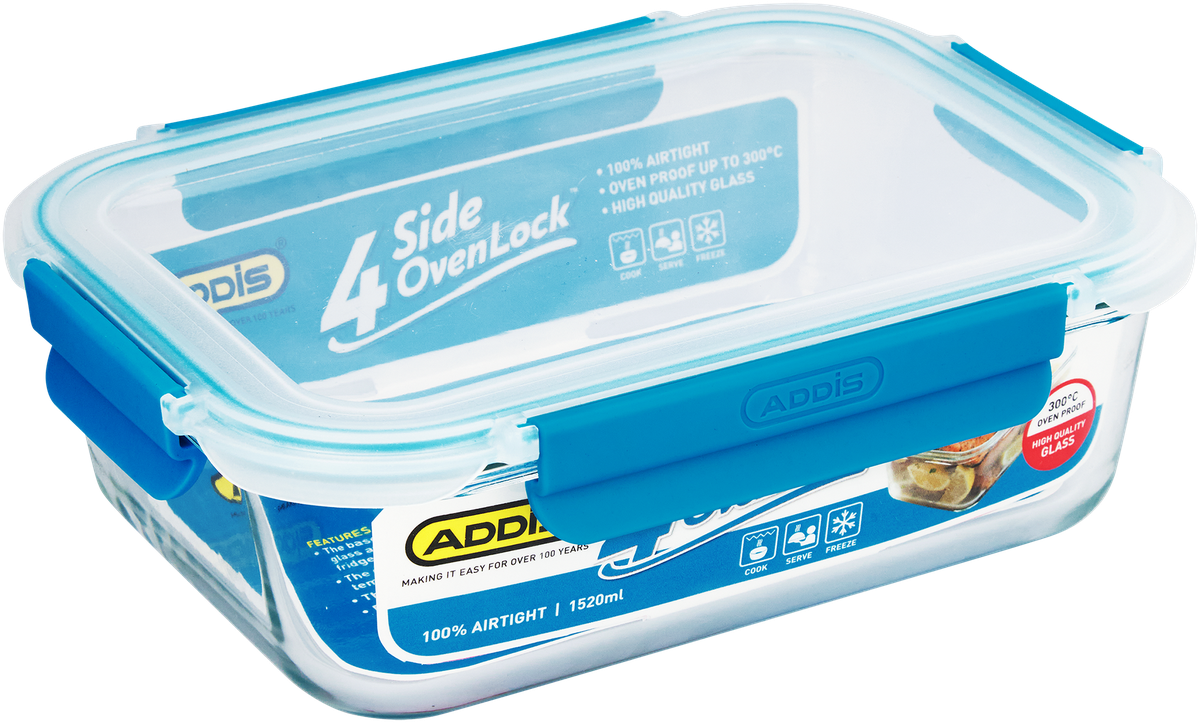 Addis - 1.52 Litre Rectangle Oven Lock - Glass | Shop Today. Get