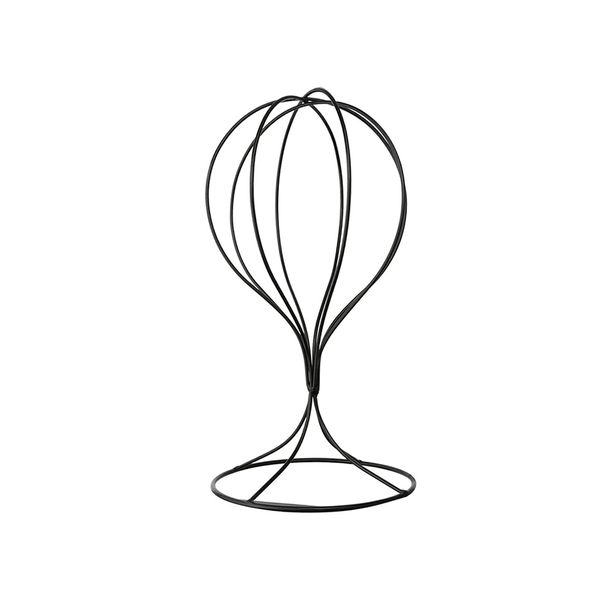 Metal Wig Stand Holder Hat Stand Display Freestanding Wig Stand-Black
