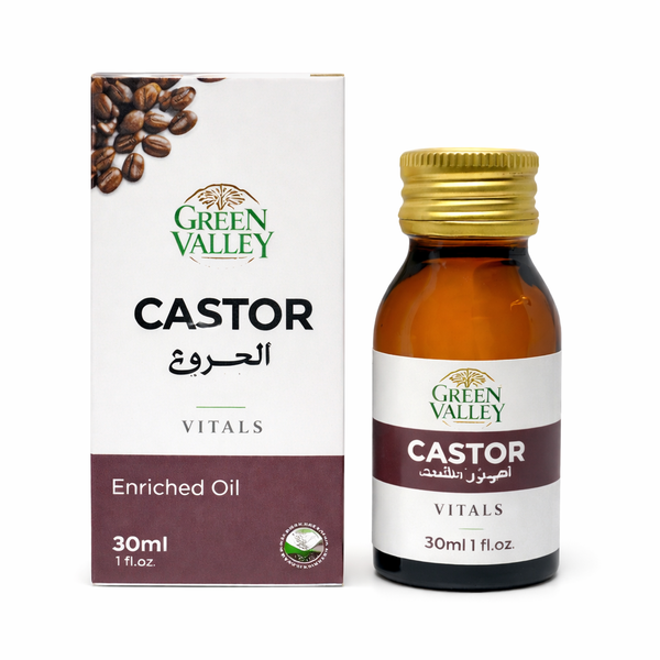 Green Valley Castor Oil Enriched Vitals Natural Hair &amp; Skin Oil 30ml